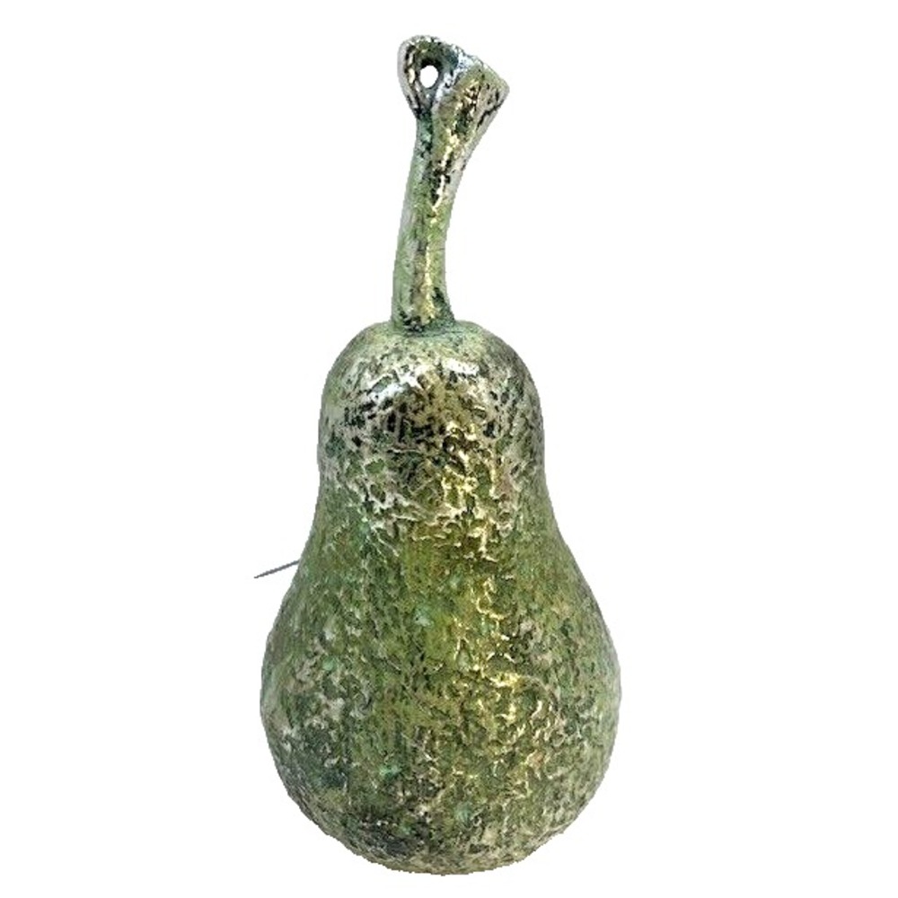 Vintage Green Pear Resin 8 inches Decorative Realistic Fruit